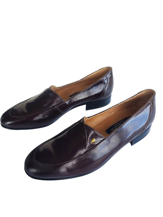 Pierre Cardin Other - Vintage 1970s Pierre Cardin Brown Patent Leather Loafers Sz 8/9.5